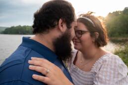 Engagement photo at Hidden Valley Lake