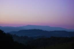 Blue Ridge Mountains in Southwest Virginia at Sunset