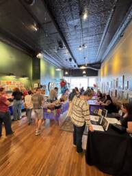 Adult Book Fair Crowd & Authors