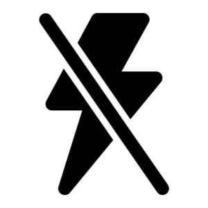 No lighting icon